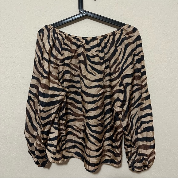 J. Crew size S animal print top - Picture 2 of 8